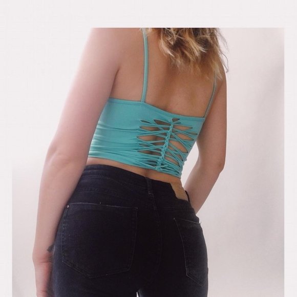 ♥︎ skeleton slitweave tank top ♥︎ - Picture 2 of 2